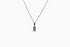 Ameya अमेय | Blauer Topas | Halskette | Silber | Rhodiniert